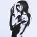 Painting Femme brune by Stoekenbroek Denny | Painting Figurative Portrait Black & White