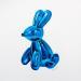 Peinture Blue bunny par Bisoux Morgan | Tableau Figuratif Animaux Huile
