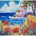 Gemälde Douceur méditerranéenne  von Sabourin Nathalie | Gemälde Figurativ Landschaften Öl