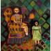 Painting Two sisters by Sundblad Silvina | Painting Figurative Acrylic Pastel