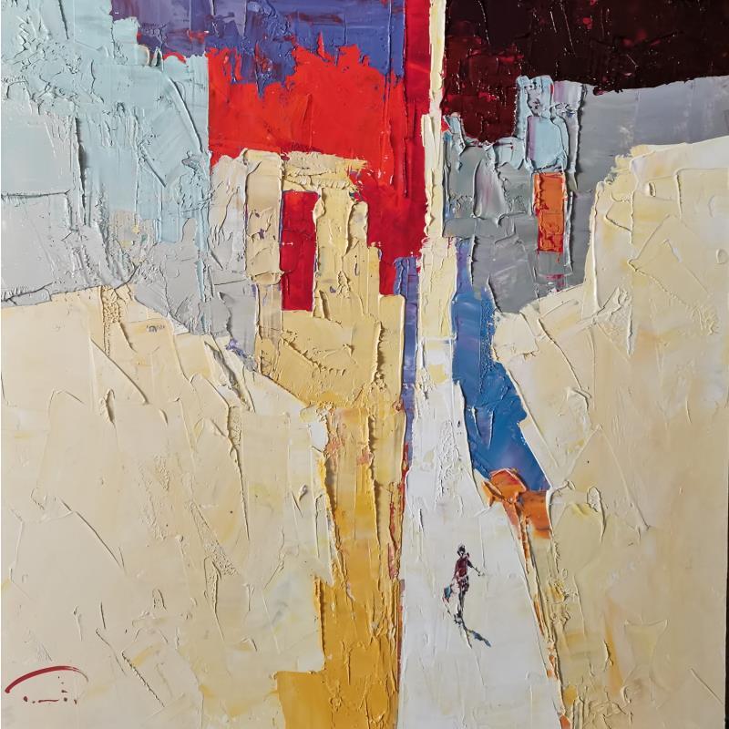 Painting Long days by Tomàs | Painting Abstract Urban Life style Oil