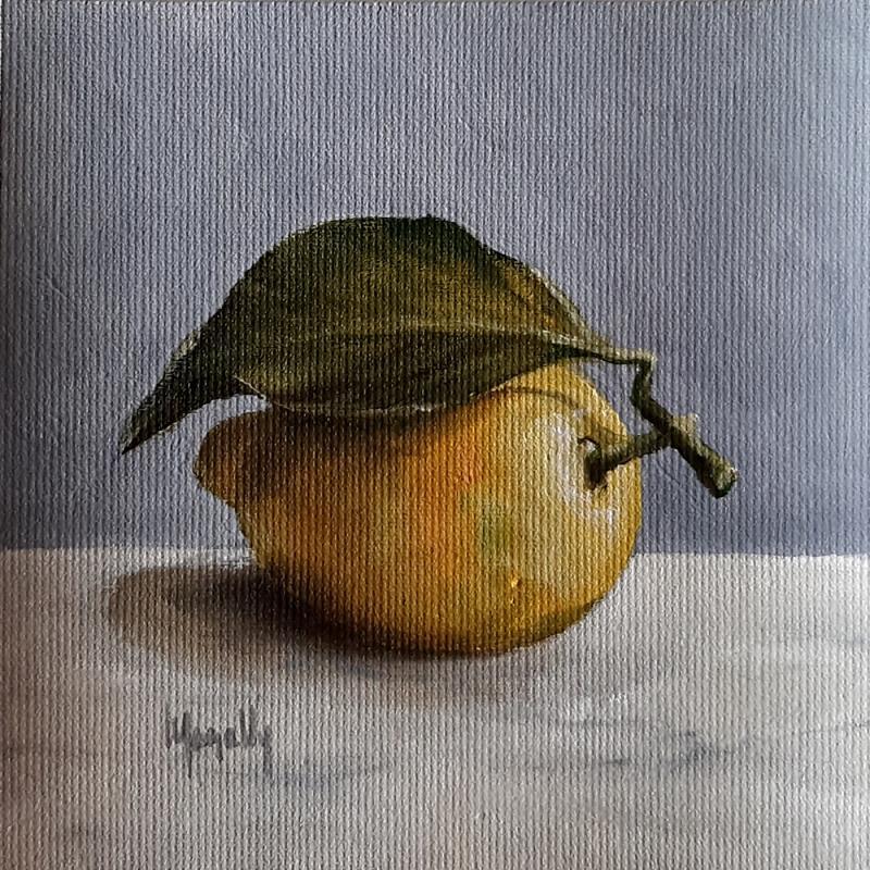Painting Lemon II by Gouveia Magaly  | Painting Figurative Still-life Oil