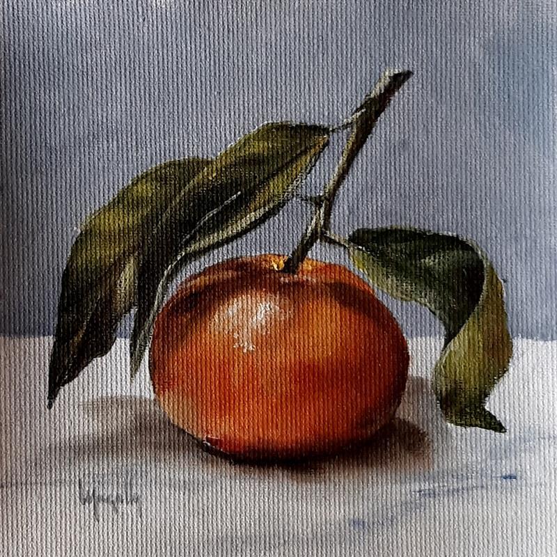 Painting Tangerine II by Gouveia Magaly  | Painting Figurative Oil Still-life