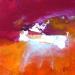 Gemälde MON PLUS BEL ETE von Han | Gemälde Abstrakt Landschaften Acryl Tinte Papier