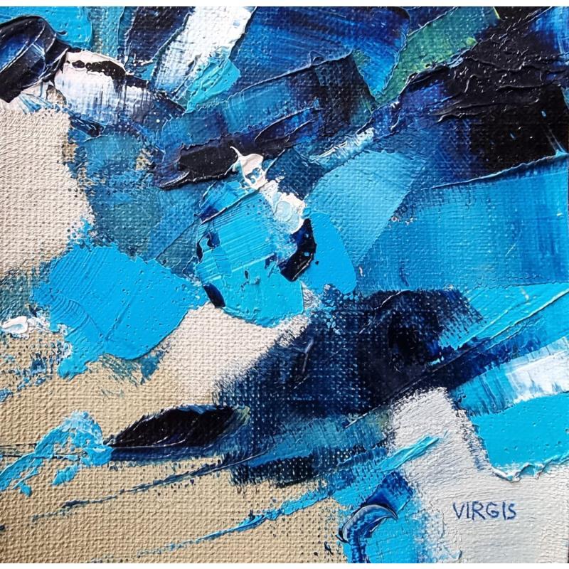 Peinture After rain par Virgis | Tableau Abstrait Huile minimaliste