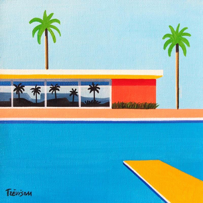 Painting Flat calm by Trevisan Carlo | Painting Surrealism Oil Architecture, Pop icons, Sport