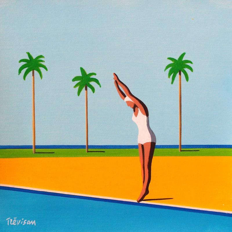 Painting Ready to dive by Trevisan Carlo | Painting Surrealism Oil Mode, Pop icons, Sport