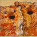 Painting Mr et Mme Gibbs by Maury Hervé | Painting Raw art Animals