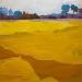 Painting Campagne éclatante by PAPAIL | Painting Abstract Landscapes Oil