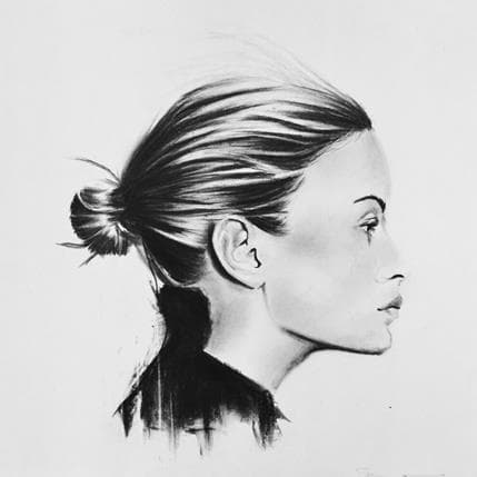Peinture ST par Stoekenbroek Denny | Tableau Figuratif Mixte noir & blanc, Portraits