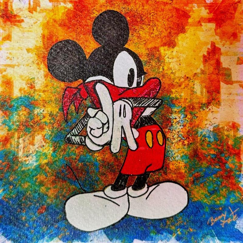 Painting Mickey, Yo! L.A. by Benny Arte | Painting Pop-art Acrylic, Ink, Posca Pop icons, Portrait