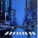 Painting 5 Th Avenue  by Pienon Cyril | Painting Figurative Landscapes Acrylic Sand