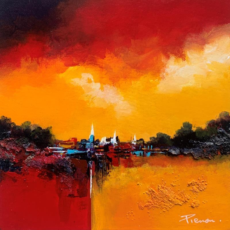 Painting Dualité  by Pienon Cyril | Painting Abstract Landscapes Acrylic Sand