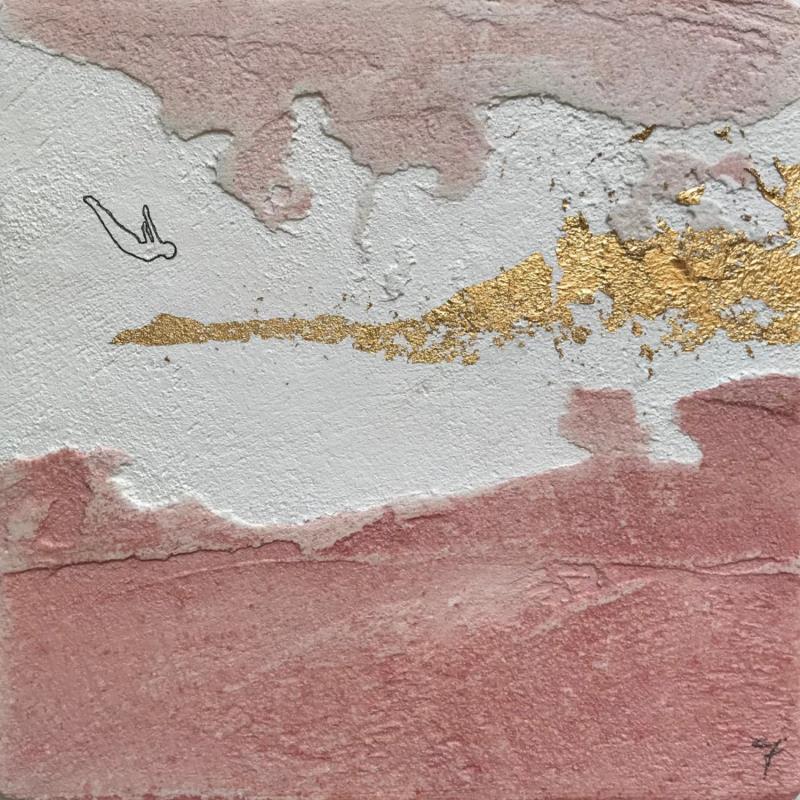 Painting ERICA by Roma Gaia | Painting Naive art Minimalist Acrylic Sand