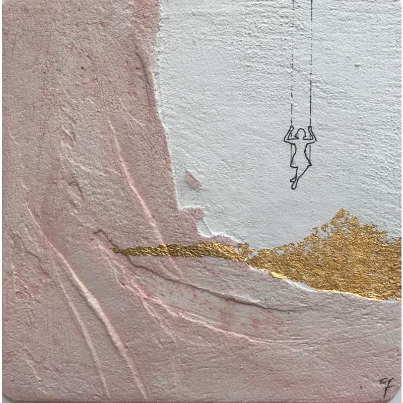 Painting MARGOT by Roma Gaia | Painting Naive art Acrylic, Sand Minimalist