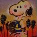 Painting Snoopy basket ball by Kedarone | Painting Pop-art Pop icons Graffiti Acrylic