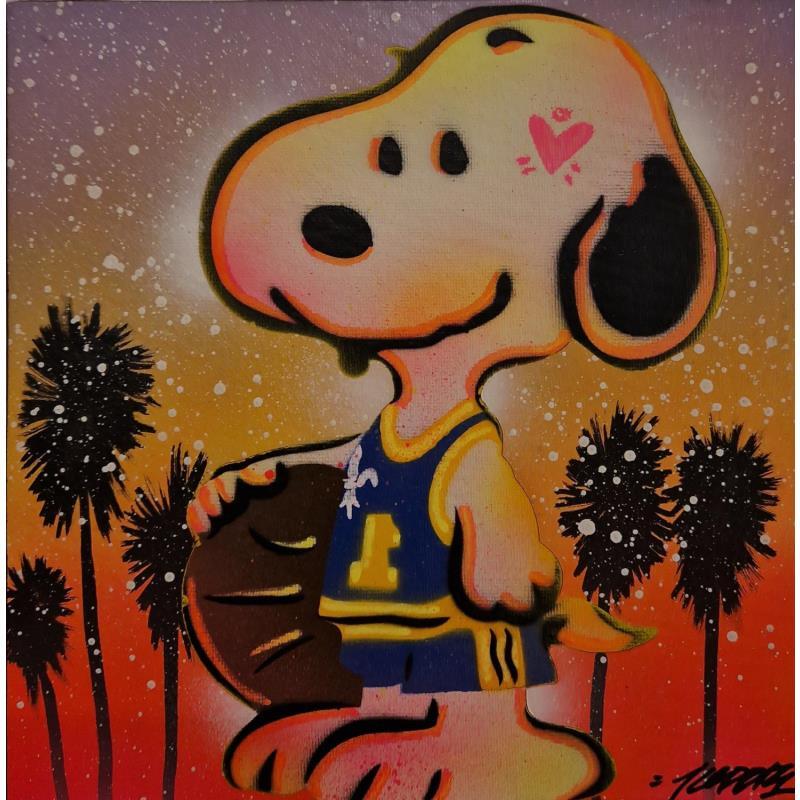 Painting Snoopy basket ball by Kedarone | Painting Pop-art Acrylic, Graffiti Pop icons