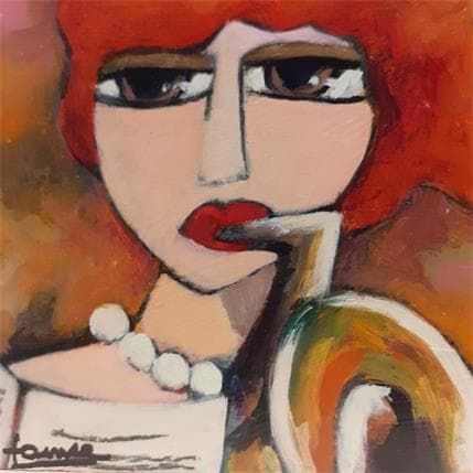 Painting Musique by Fauve | Painting Figurative Oil Life style