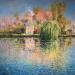 Gemälde Les bords de Somme à Abbeville von Daniel | Gemälde Impressionismus Landschaften Öl