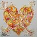 Peinture Coeur tendre et troyen par Fonteyne David | Tableau Figuratif Minimaliste Acrylique