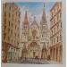 Painting Eglise Saint-Nizier by De León Lévi Marcelo | Painting Figurative Urban Watercolor