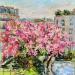 Peinture Montmartre au printemps par Novokhatska Olga | Tableau Figuratif Urbain Huile Acrylique