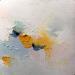 Painting le bonheur est partout  by Dumontier Nathalie | Painting Abstract Minimalist Oil