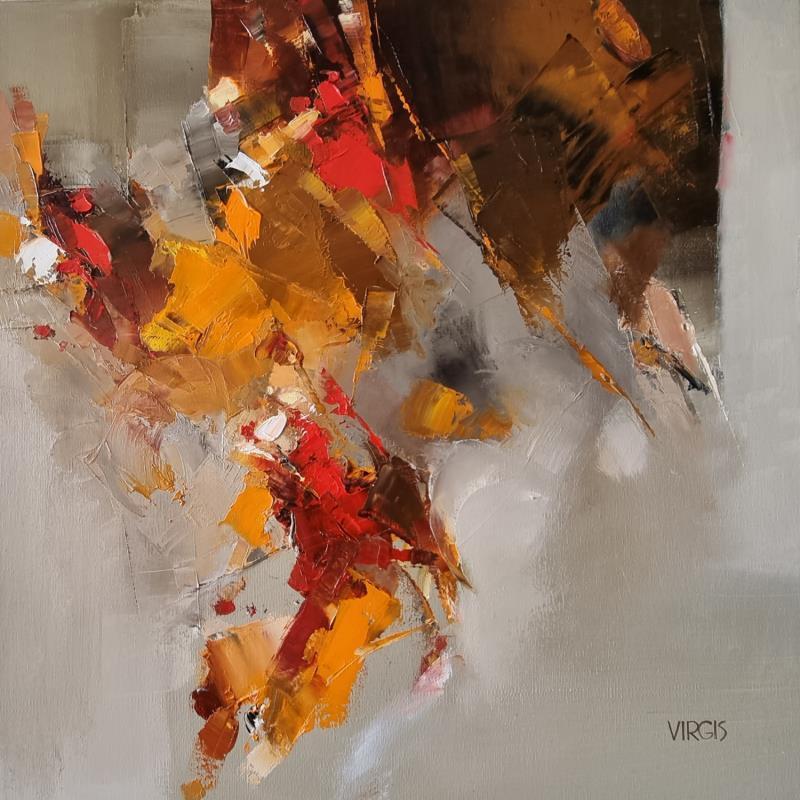 Painting Muted shine by Virgis | Painting Abstract Minimalist Oil