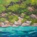 Gemälde Escapade von Bessé Laurelle | Gemälde Figurativ Landschaften Marine Öl