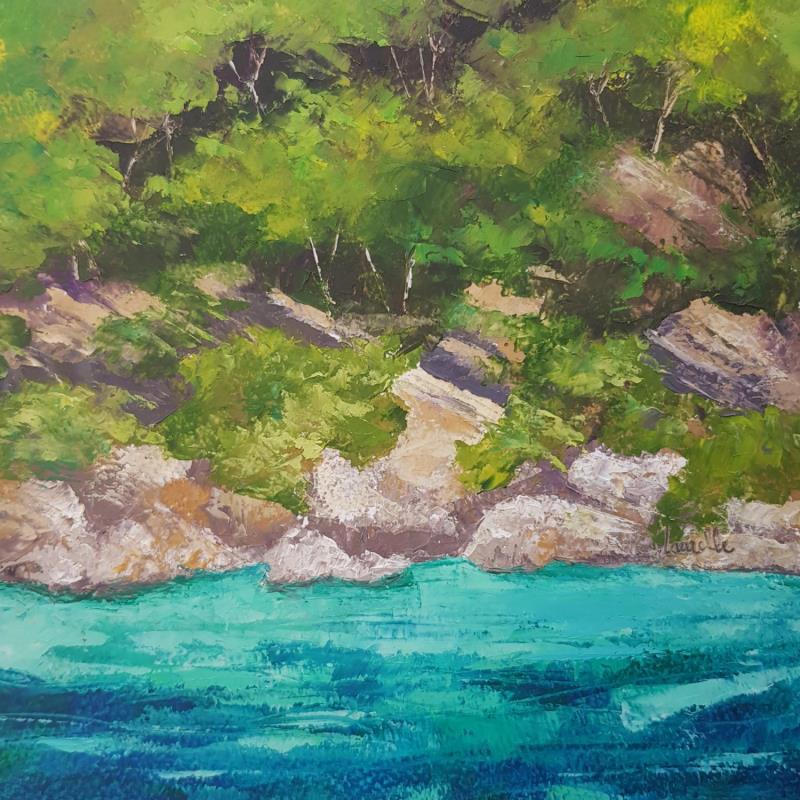 Gemälde Escapade von Bessé Laurelle | Gemälde Figurativ Landschaften Marine Öl