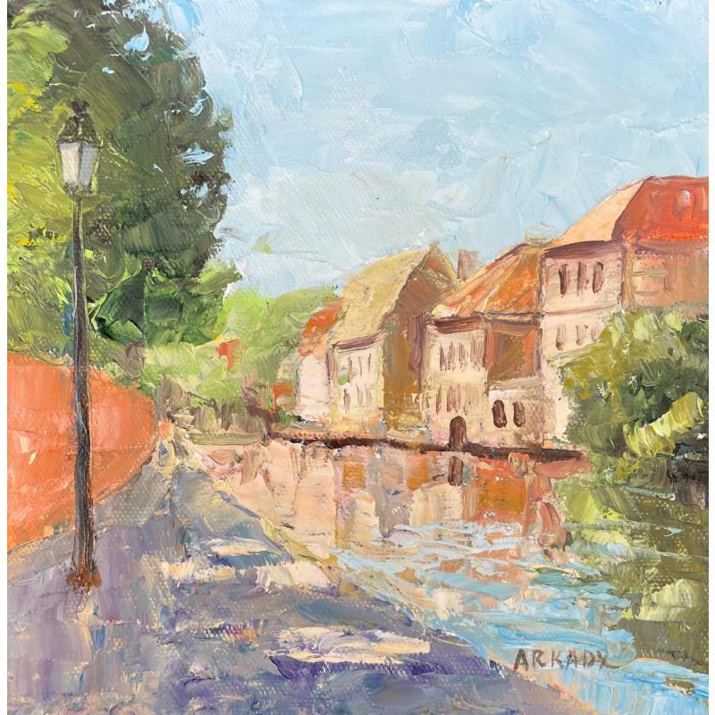 Painting Strasbourg en été by Arkady | Painting Figurative Oil