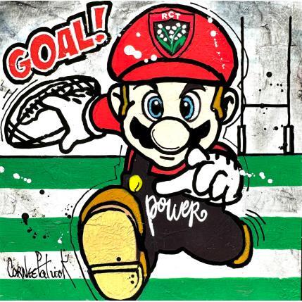 Peinture Super Mario, Goal ! par Cornée Patrick | Tableau Pop art Graffiti, Huile