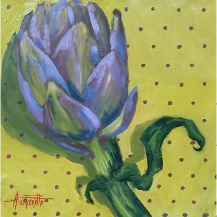 Peinture Una flor par Parisotto Alice | Tableau Figuratif Huile icones Pop, scènes de vie