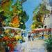 Painting Flowers market by Frédéric Thiery | Painting Figurative Landscapes Acrylic