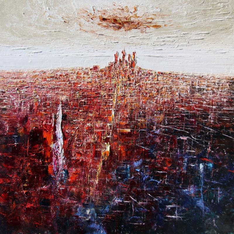 Painting New York City by Reymond Pierre | Painting Abstract Oil Urban