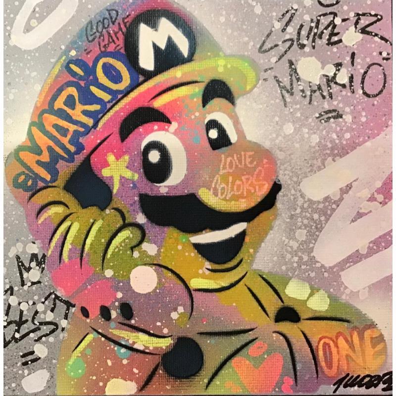 Painting Mario by Kedarone | Painting Pop-art Pop icons Graffiti Acrylic