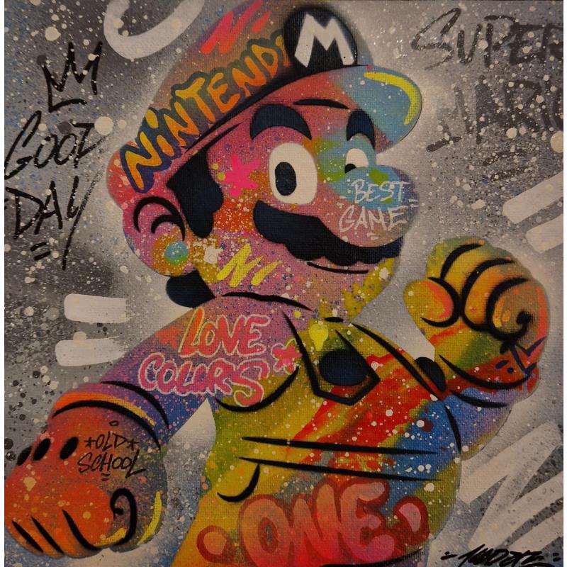 Painting Mario by Kedarone | Painting Pop-art Acrylic, Graffiti Pop icons