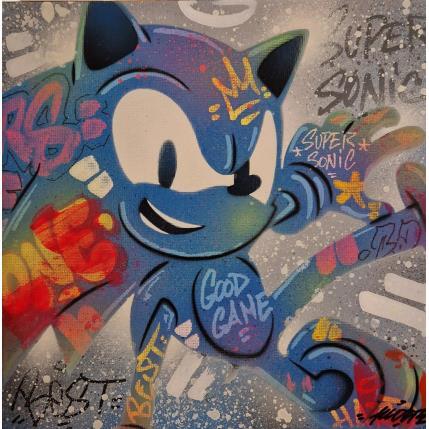 Painting Sonic by Kedarone | Painting Pop-art Acrylic, Graffiti Pop icons