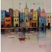 Gemälde La grande ville AP7 von Burgi Roger | Gemälde Figurativ Urban Marine Acryl