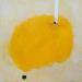 Painting abstract yellow D 47 by Wilms Hilde | Painting Abstract Cardboard Acrylic Gluing