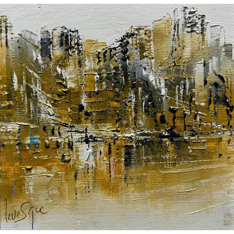 Painting Oujda by Levesque Emmanuelle | Painting Abstract Landscapes Urban Architecture Oil