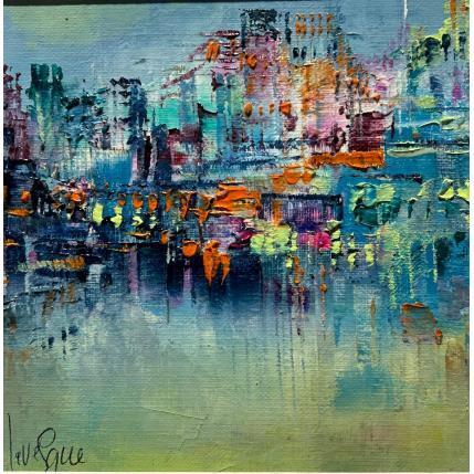 Painting Reflets perlés by Levesque Emmanuelle | Painting Abstract Oil Architecture, Landscapes, Urban