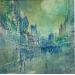 Painting Le beffroi by Levesque Emmanuelle | Painting Abstract Landscapes Urban Architecture Oil