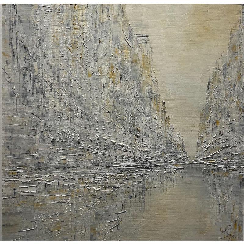 Gemälde Matera von Levesque Emmanuelle | Gemälde Abstrakt Öl Architektur, Landschaften, Urban