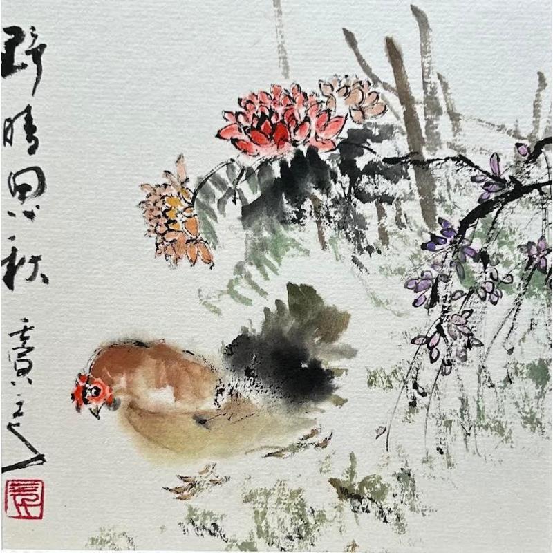 Gemälde Cheerfulness von Sanqian | Gemälde Figurativ Aquarell Tinte