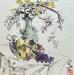 Gemälde Applealing grapes von Sanqian | Gemälde Figurativ Aquarell Tinte
