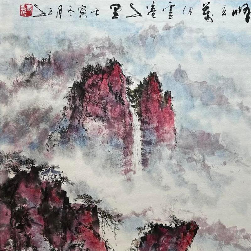 Gemälde Late autumn von Sanqian | Gemälde Figurativ Aquarell Tinte