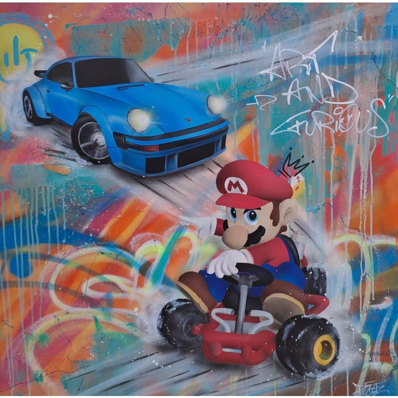Painting Art and Furious by Pegaz art | Painting Pop-art Graffiti Pop icons, Urban