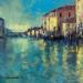 Peinture Venise #2 par Greco Salvatore | Tableau Figuratif Urbain Bois Huile