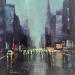 Painting Debut de jour  by Greco Salvatore | Painting Figurative Society Urban Wood Oil